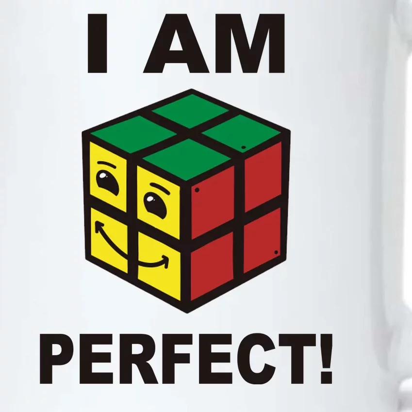 I Am Perfect Funny Retro Cube Meme Black Color Changing Mug