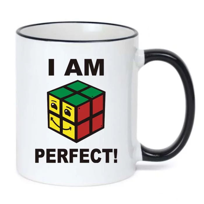 I Am Perfect Funny Retro Cube Meme Black Color Changing Mug