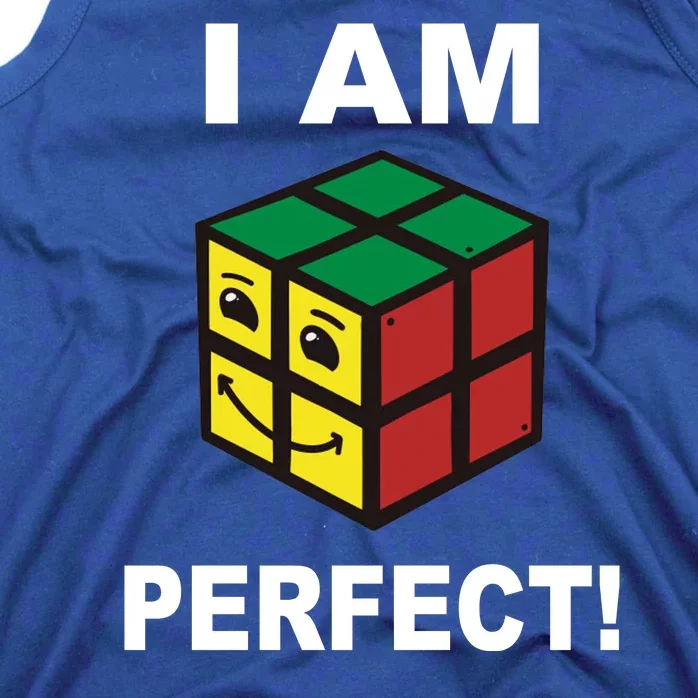 I Am Perfect Funny Retro Cube Meme Tank Top