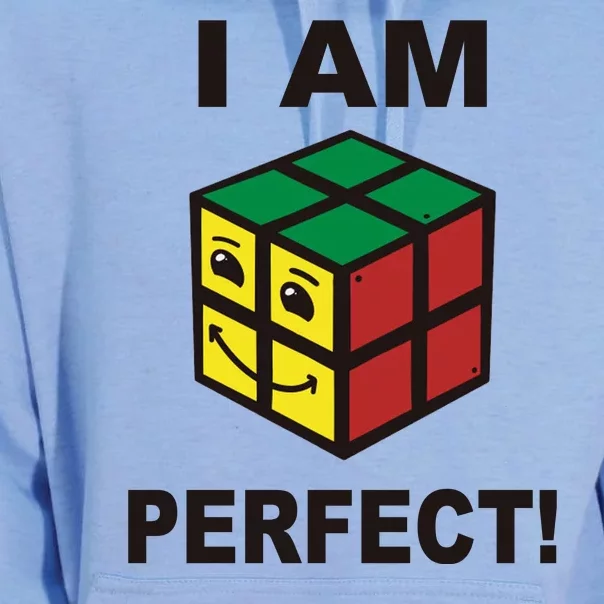 I Am Perfect Funny Retro Cube Meme Unisex Surf Hoodie