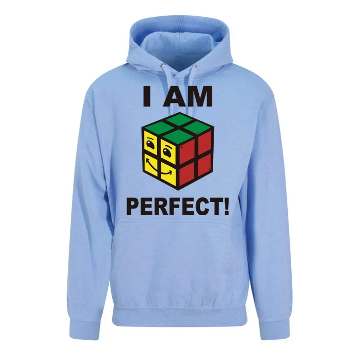 I Am Perfect Funny Retro Cube Meme Unisex Surf Hoodie