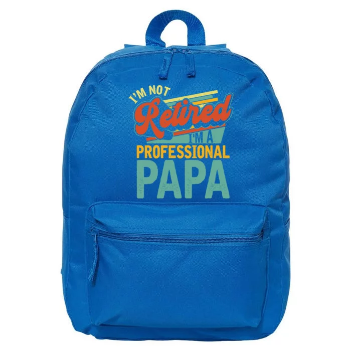 I’M A Professional Papa Vintage Retired Nana Retro Father Cool Gift 16 in Basic Backpack