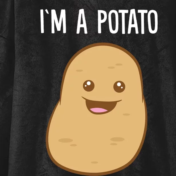 I'm A Potato Gift Hooded Wearable Blanket