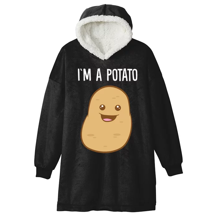 I'm A Potato Gift Hooded Wearable Blanket