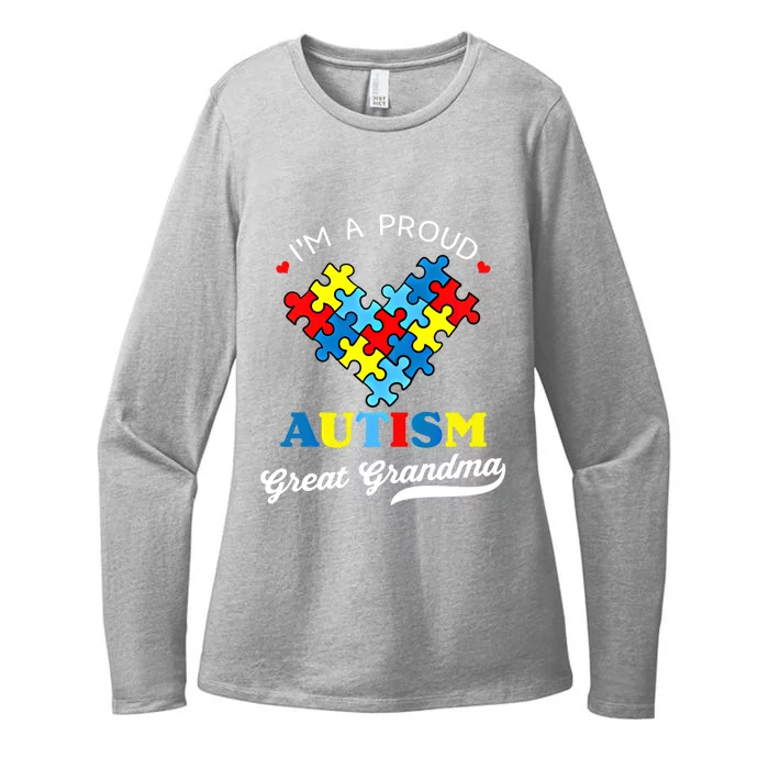 IM A Proud Great Grandma Autism Awareness Autistic Grandson Gift Womens CVC Long Sleeve Shirt