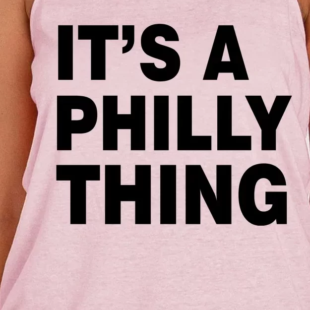 Its A Philly Thing Philadelphia Fan Women's Knotted Racerback Tank