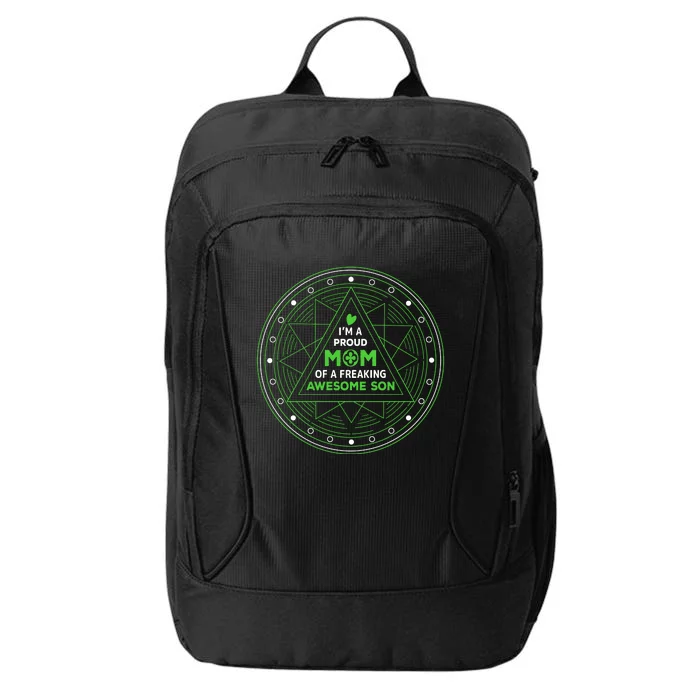 I'm A Proud Mom Of A Freaking Awesome Son City Backpack