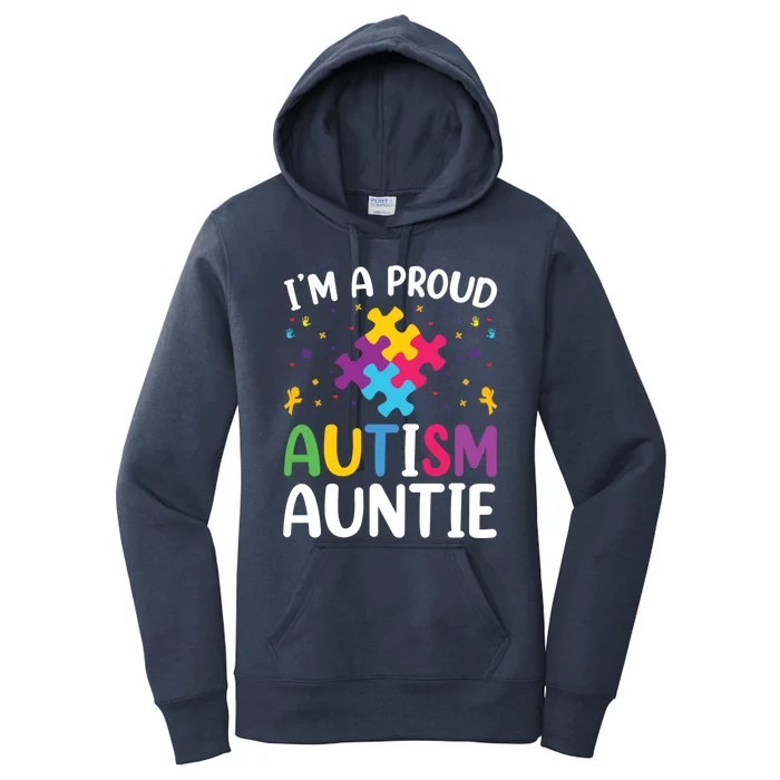 IM A Proud Autism Auntie Gift Women's Pullover Hoodie