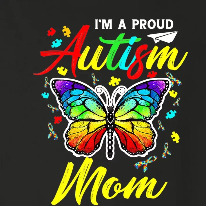 I'm A Proud Autism Mom Autism Awareness Butterfly Gifts Toddler Long Sleeve Shirt