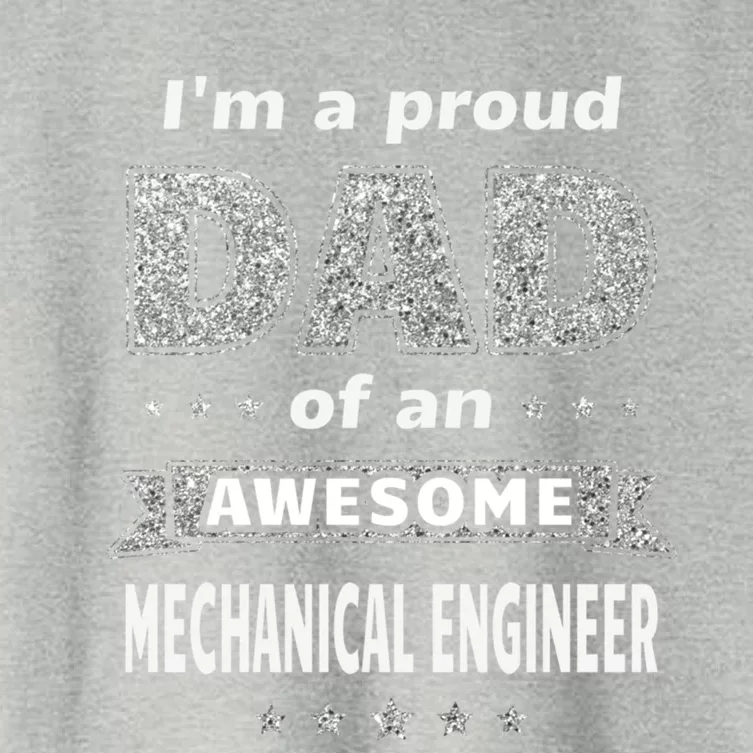 IM A Proud Dad Of An Awesome Mechanical Engineer Graduation Gift Women's Crop Top Tee