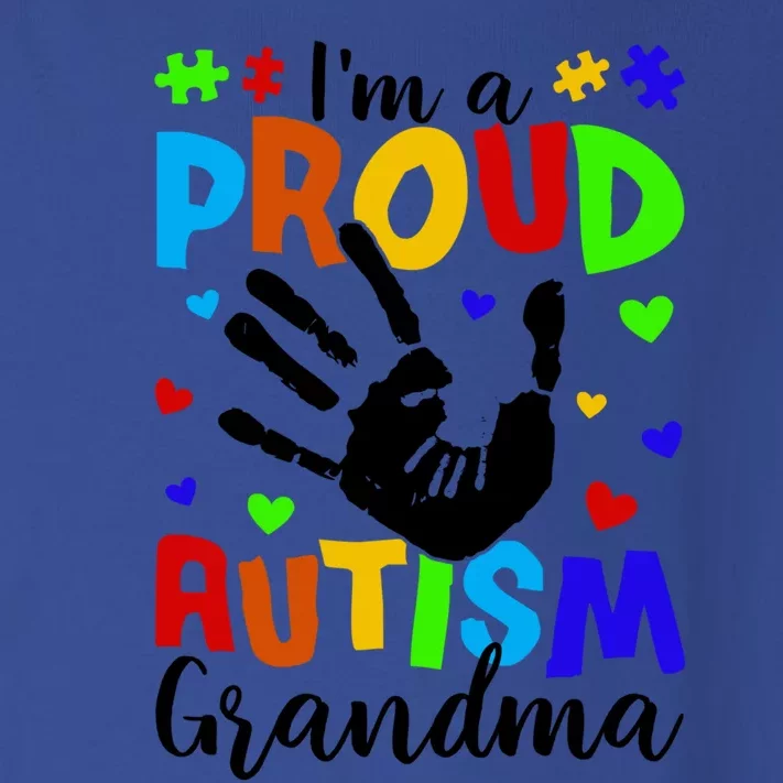 I'm A Proud Autism Grandma Autism Awareness Gift Toddler Long Sleeve Shirt