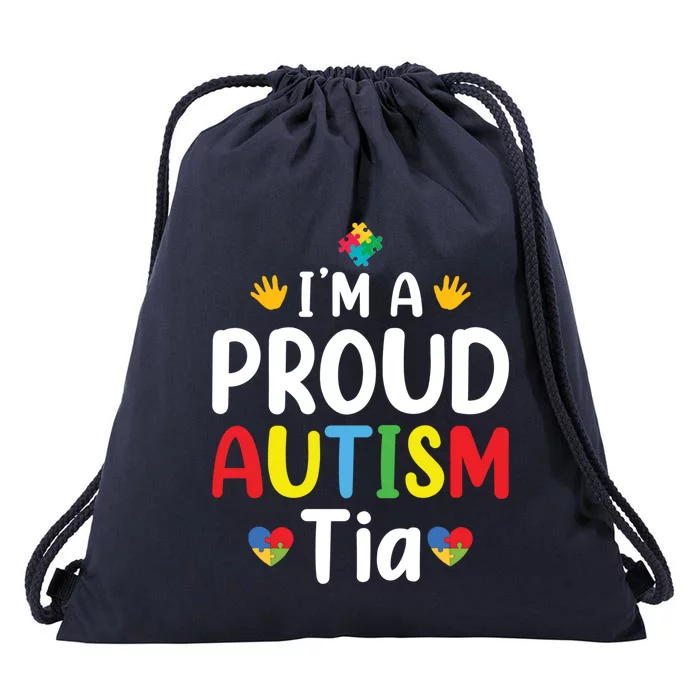 IM A Proud Autism Tia Gift Drawstring Bag