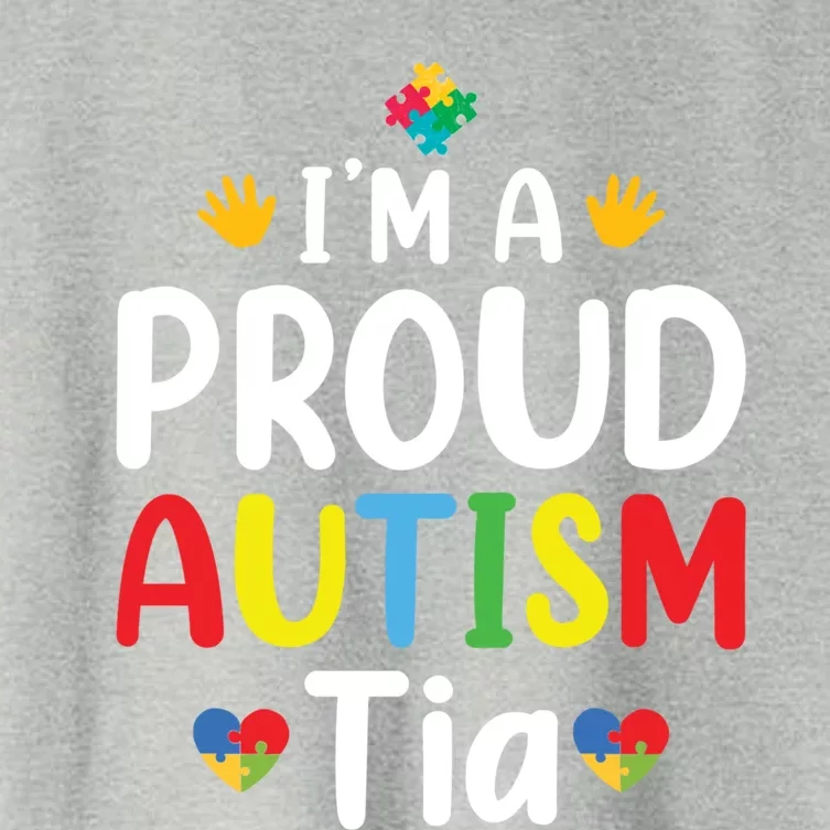 IM A Proud Autism Tia Gift Women's Crop Top Tee