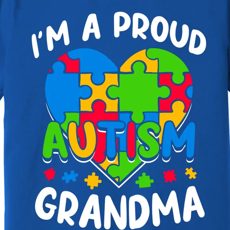 I'm A Proud Autism Grandma Awareness Cool Gift Premium T-Shirt