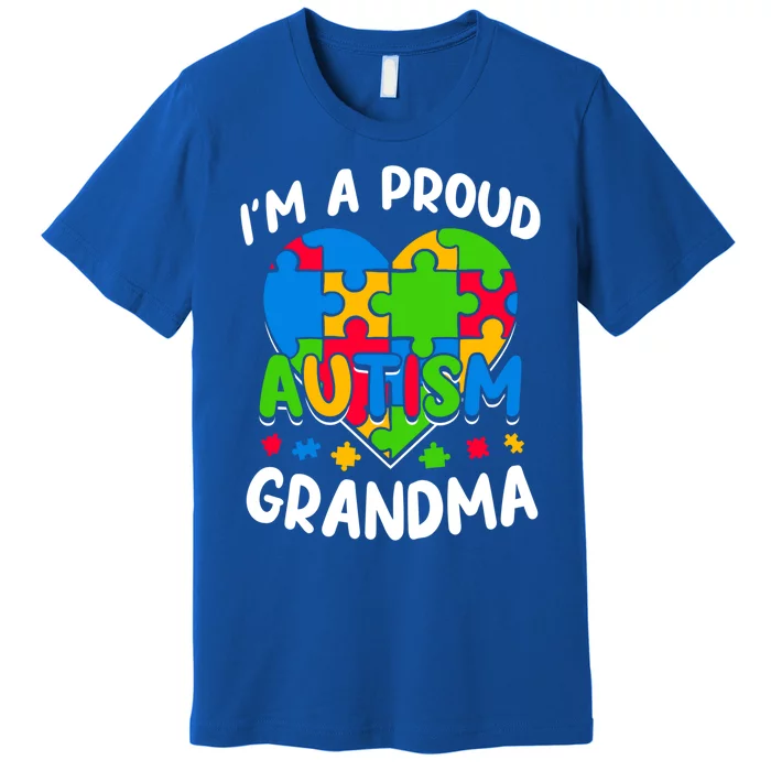 I'm A Proud Autism Grandma Awareness Cool Gift Premium T-Shirt