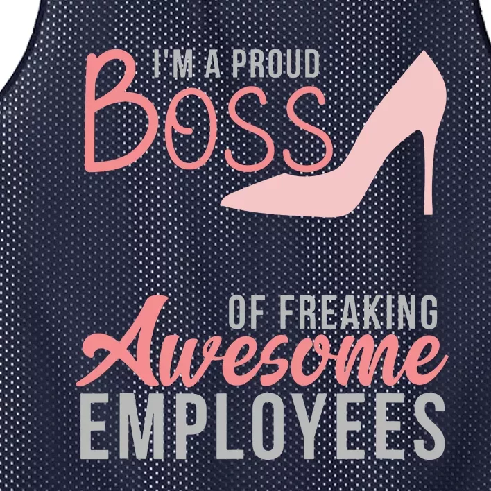 Im A Proud Boss Of Freaking Awesome Employees Mesh Reversible Basketball Jersey Tank