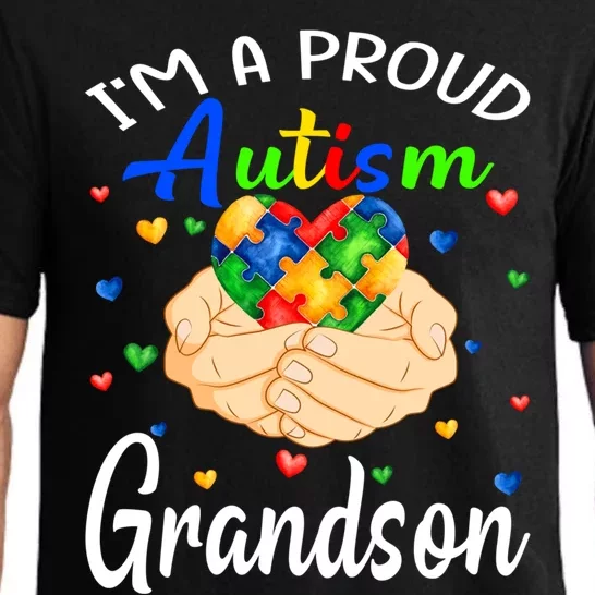 I'm A Proud Autism Grandson Autism Awareness Autistic Gift Pajama Set