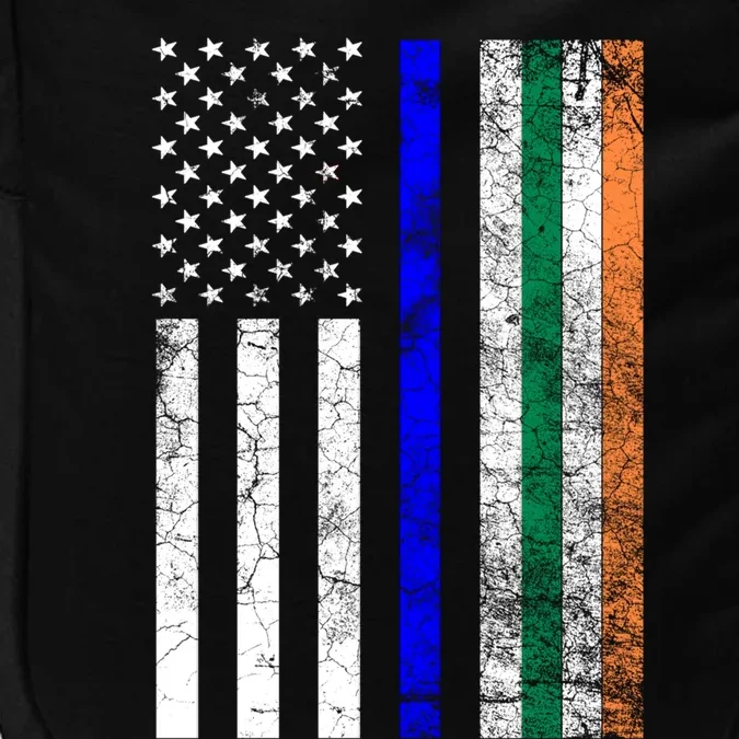 Irish American Police Cop Flag St Patrick's Day Gift Cool Gift Impact Tech Backpack