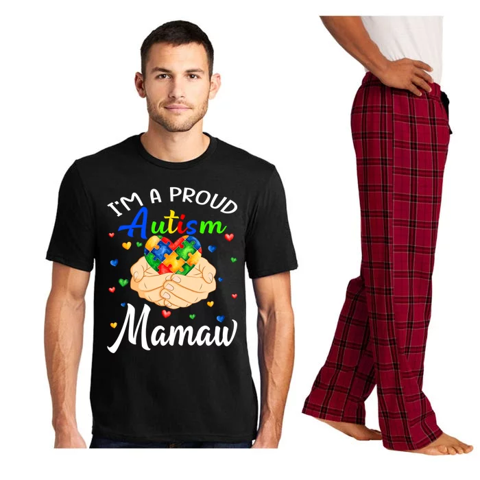 I'm A Proud Autism Mamaw Autism Awareness Autistic Gift Pajama Set