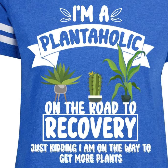 I'm A Plantaholic On The Road To Recovery Enza Ladies Jersey Football T-Shirt