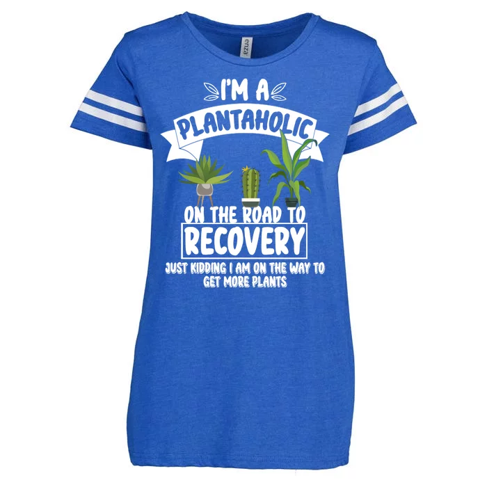 I'm A Plantaholic On The Road To Recovery Enza Ladies Jersey Football T-Shirt