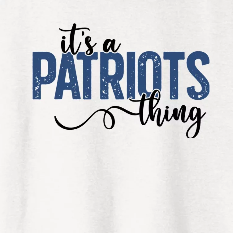 It’S A Patriots Thing Women's Crop Top Tee