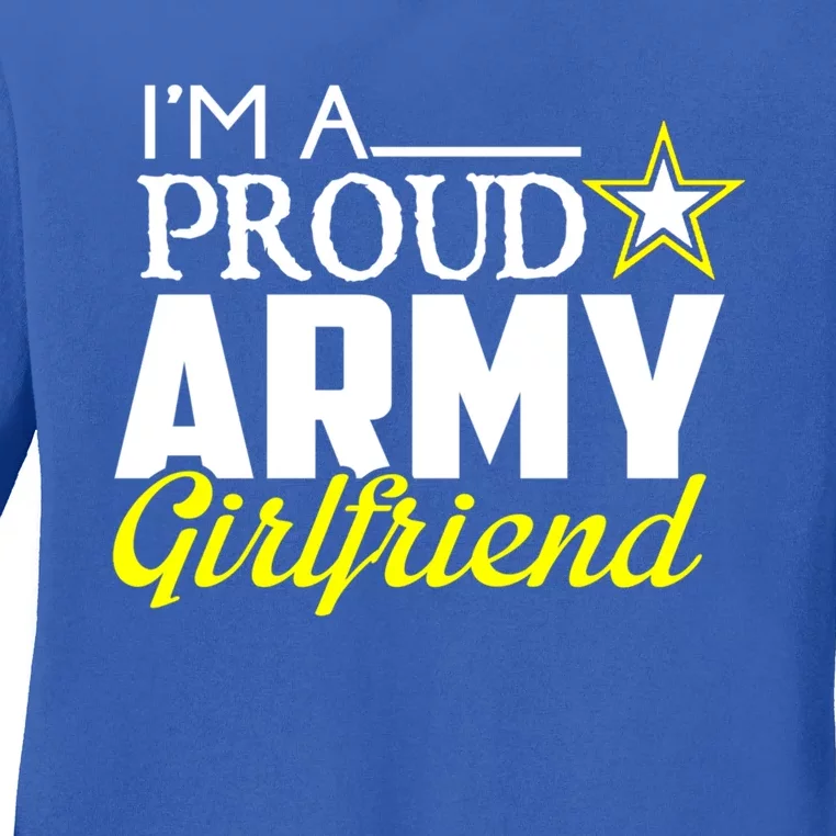 I'm A Proud Army Friend Design Military Friend Meaningful Gift Ladies Long Sleeve Shirt