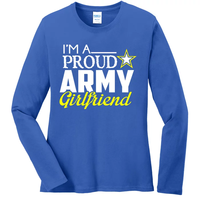 I'm A Proud Army Friend Design Military Friend Meaningful Gift Ladies Long Sleeve Shirt