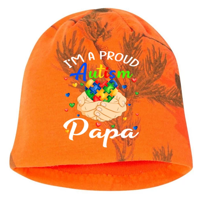 I'm A Proud Autism Papa Autism Awareness Autistic Cool Gift Kati - Camo Knit Beanie