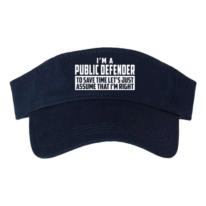 Im A Public Defender To Save Time Lets Assume Im Right Valucap Bio-Washed Visor