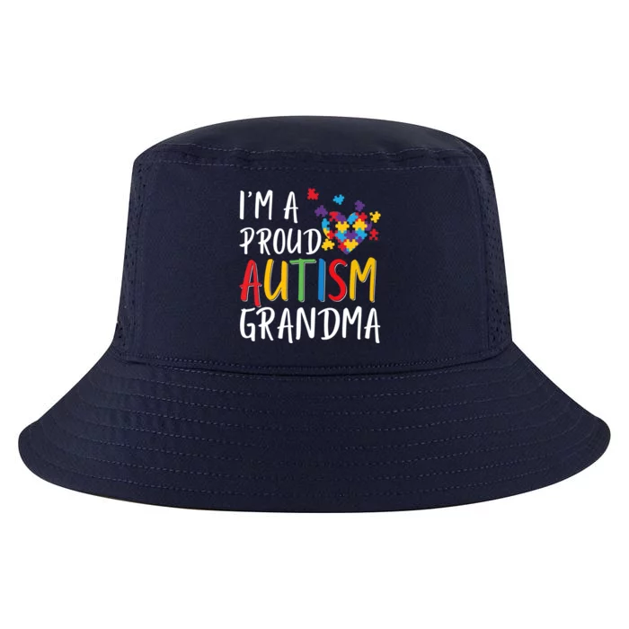 I'm A Proud Autism Grandma Awareness Puzzle Ribbon Cute Gift Cool Comfort Performance Bucket Hat