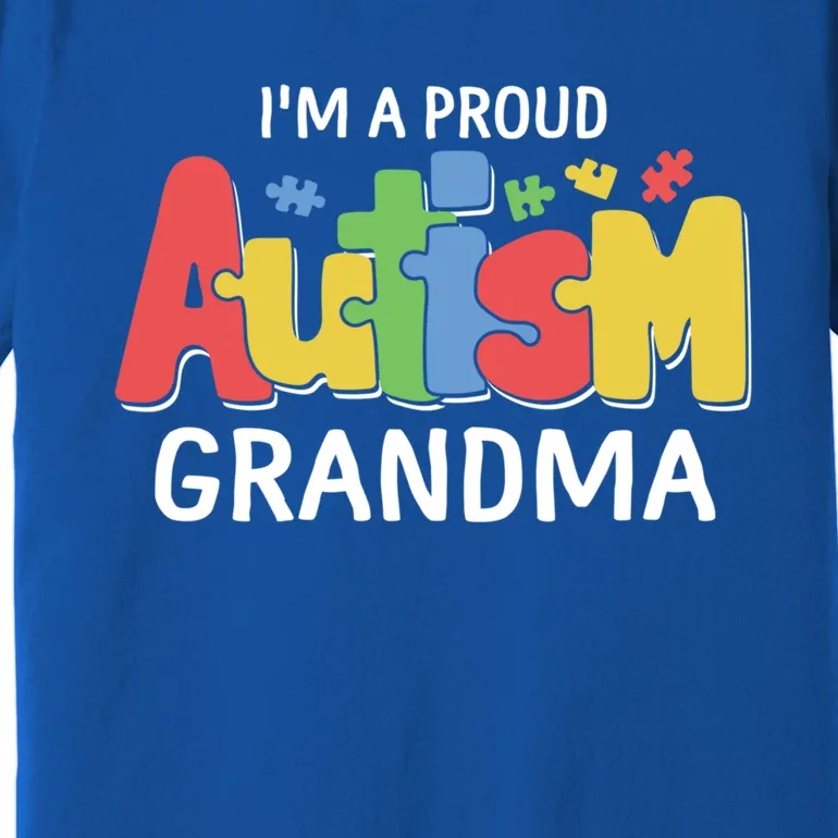 I'm A Proud Autism Grandma Awareness Gift Premium T-Shirt