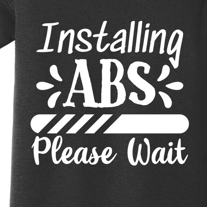 Installing Abs Please Wait | Workout Baby Bodysuit