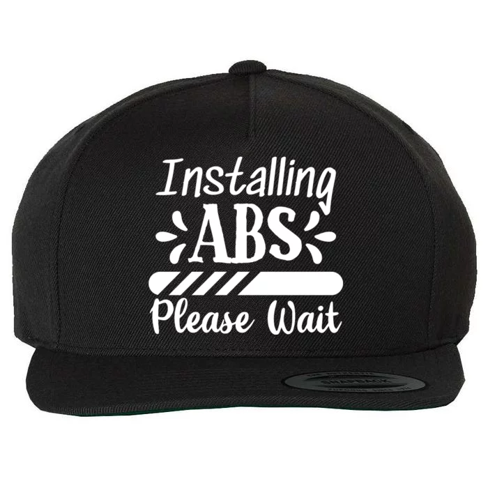 Installing Abs Please Wait | Workout Wool Snapback Cap