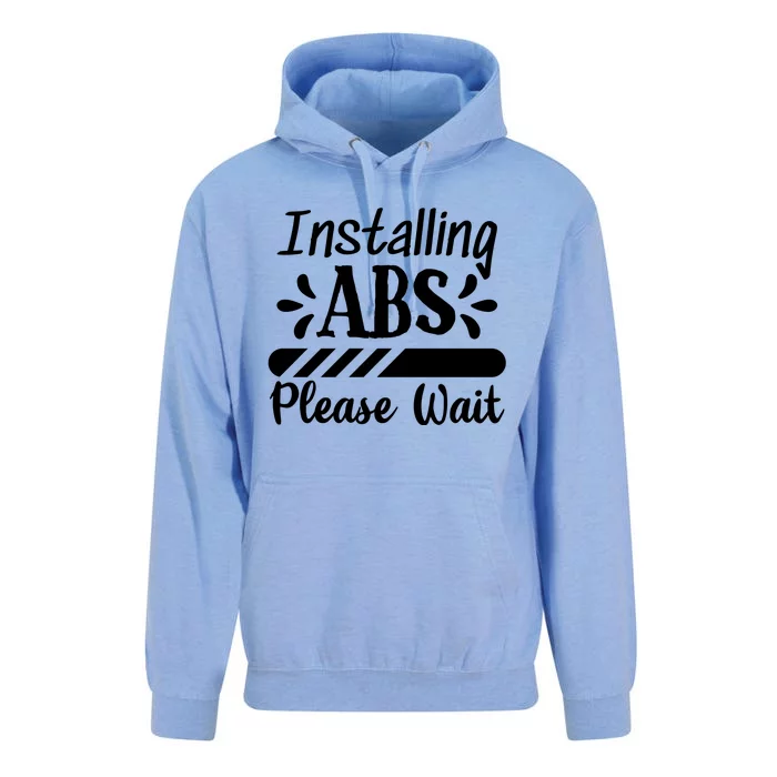 Installing Abs Please Wait | Workout Unisex Surf Hoodie