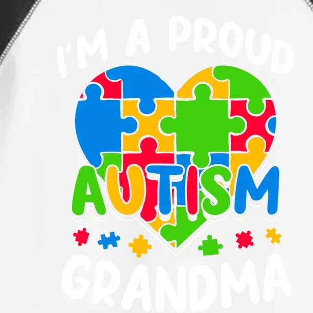 I'm A Proud Autism Grandma Awareness Gift Toddler Fine Jersey T-Shirt