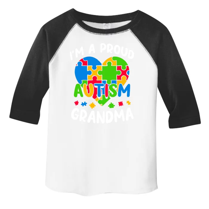 I'm A Proud Autism Grandma Awareness Gift Toddler Fine Jersey T-Shirt