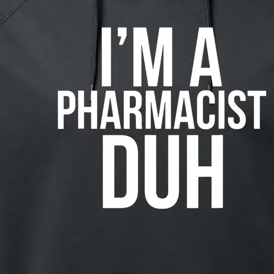 Im A Pharmacist Duh Funny Pharmacy Halloween Costume Performance Fleece Hoodie