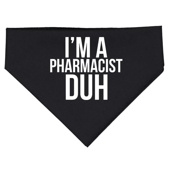 Im A Pharmacist Duh Funny Pharmacy Halloween Costume USA-Made Doggie Bandana