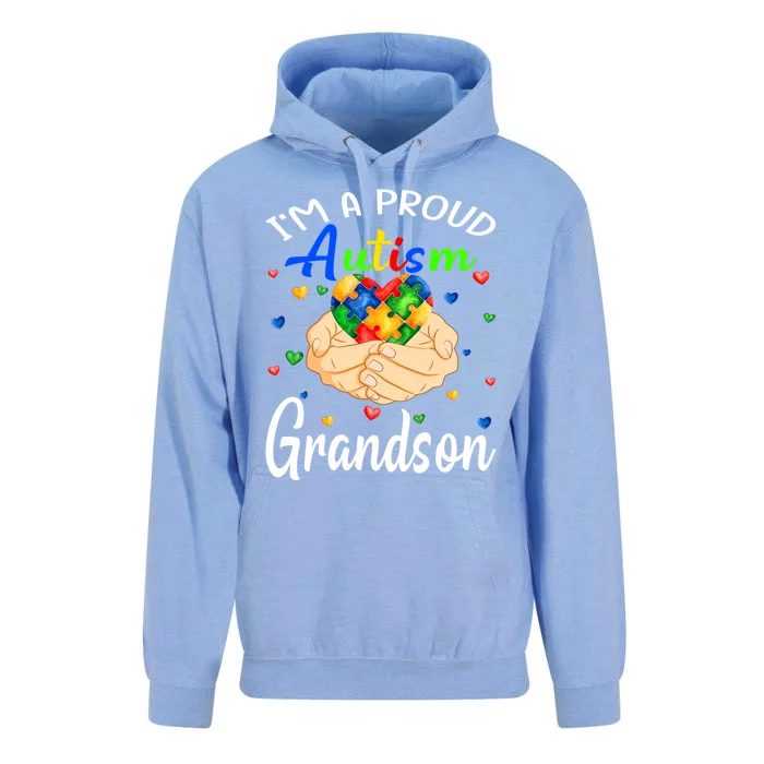 I'm A Proud Autism Grandson Autism Awareness Autistic Gift Unisex Surf Hoodie