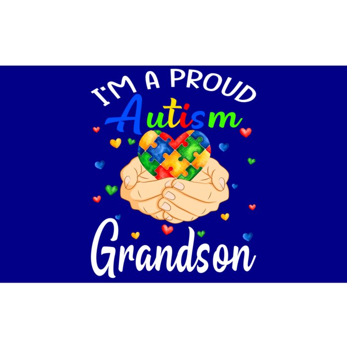 I'm A Proud Autism Grandson Autism Awareness Autistic Gift Bumper Sticker