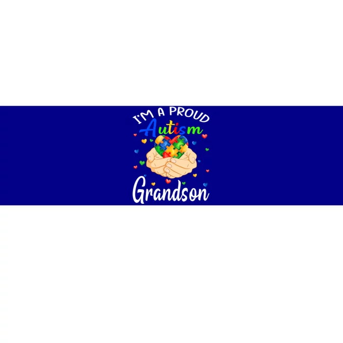 I'm A Proud Autism Grandson Autism Awareness Autistic Gift Bumper Sticker