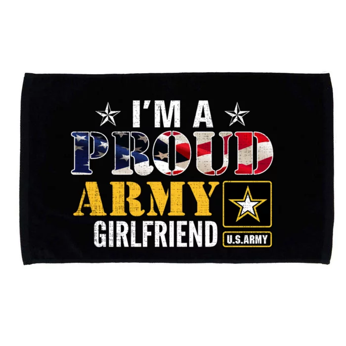 I'm A Proud Army Friend American Flag Military Veteran Gift Microfiber Hand Towel