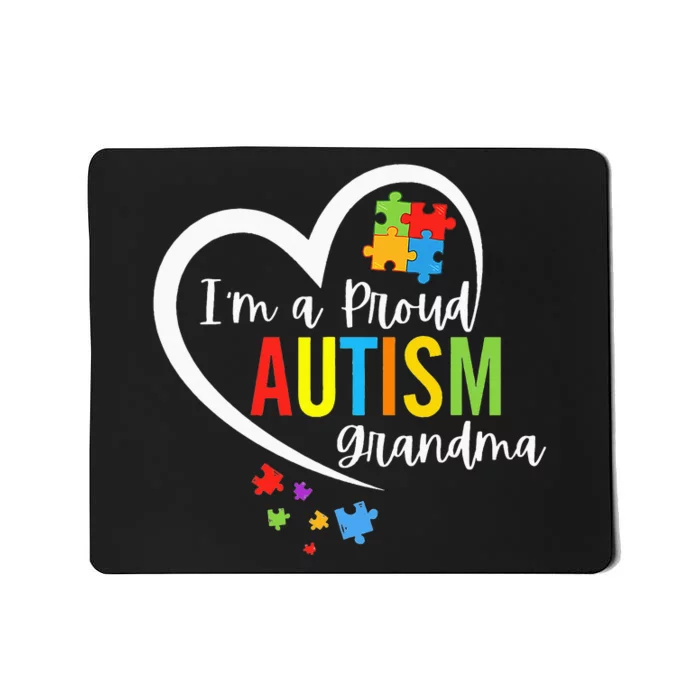 I'm A Proud Grandma Love Puzzle Heart Autism Mousepad