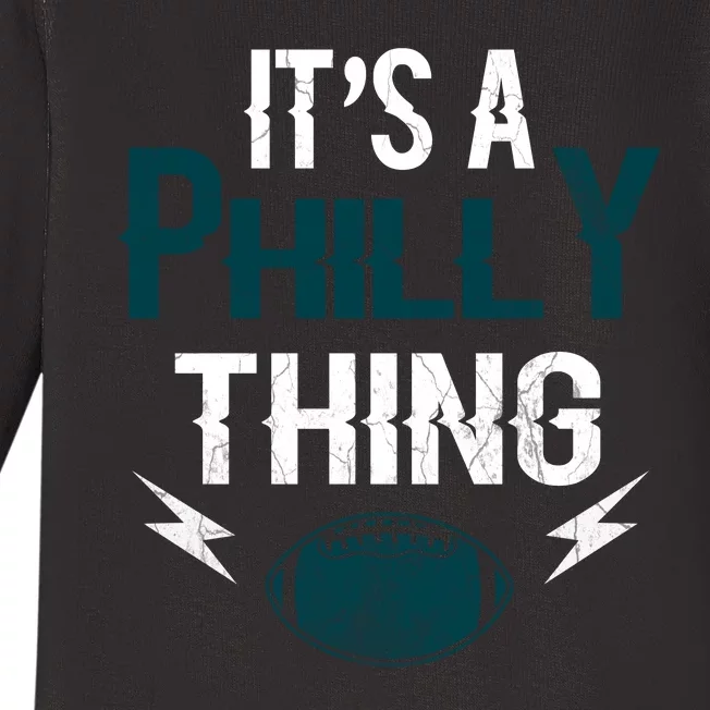 IT'S A PHILLY THING It's A Philadelphia Thing Fan Baby Long Sleeve Bodysuit