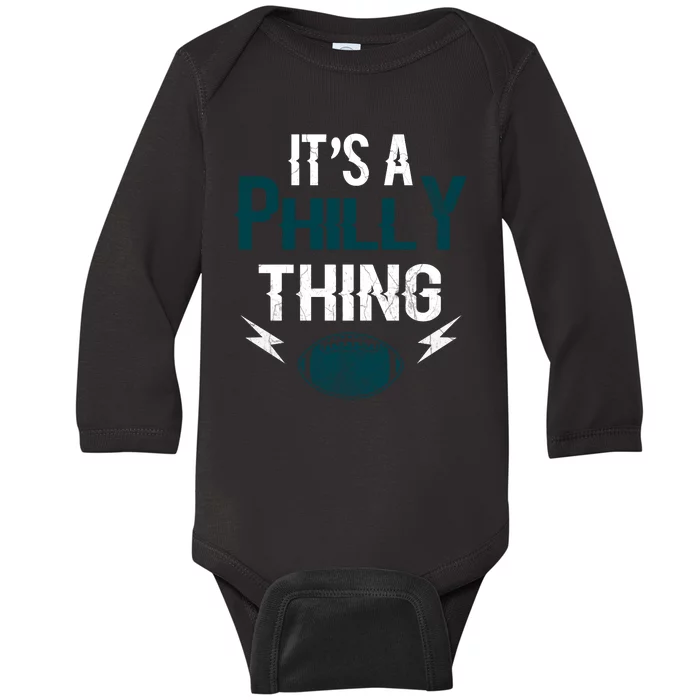 IT'S A PHILLY THING It's A Philadelphia Thing Fan Baby Long Sleeve Bodysuit