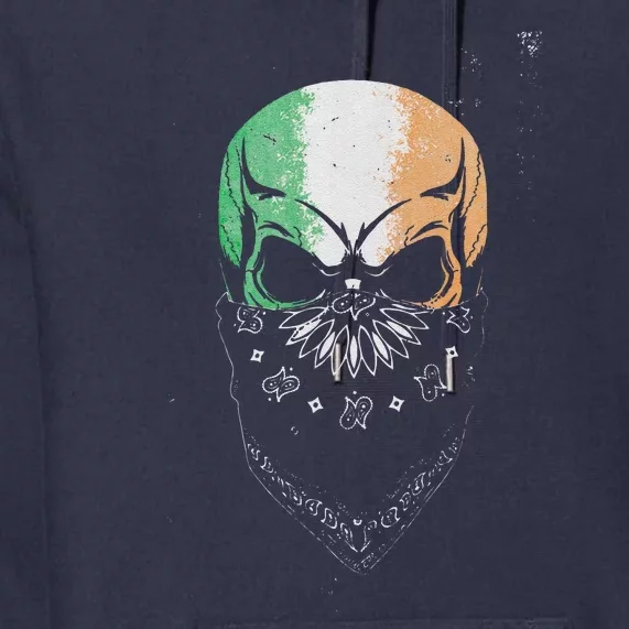 Irish American Pride Skull Saint Patrick's Day Premium Hoodie