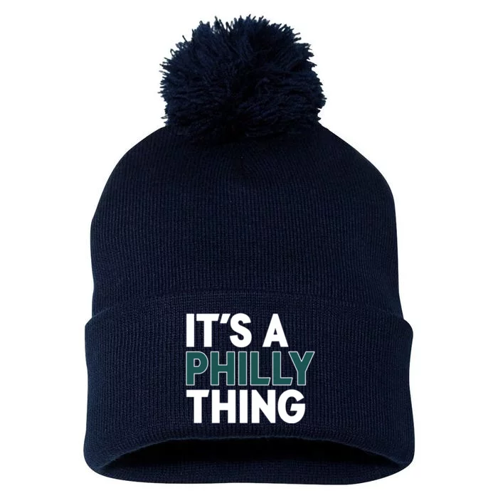 It's A Philly Thing Philadelphia Football Fan Pom Pom 12in Knit Beanie