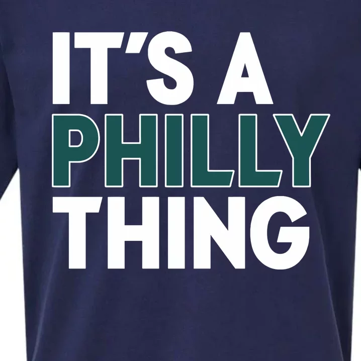 It's A Philly Thing Philadelphia Football Fan Sueded Cloud Jersey T-Shirt