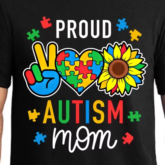 IM A Proud Autism Mom Autism Awareness For Mom Cool Gift Pajama Set